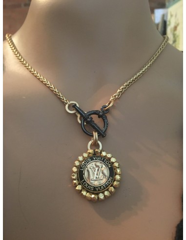 1” Louis V Button Necklace (ONLY 2 LEFT!) la chaussure