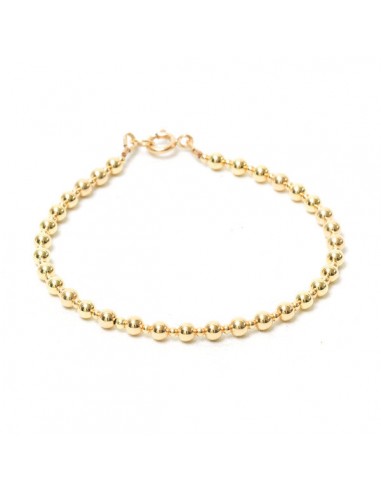 Gold Bead Bracelet la chaussure