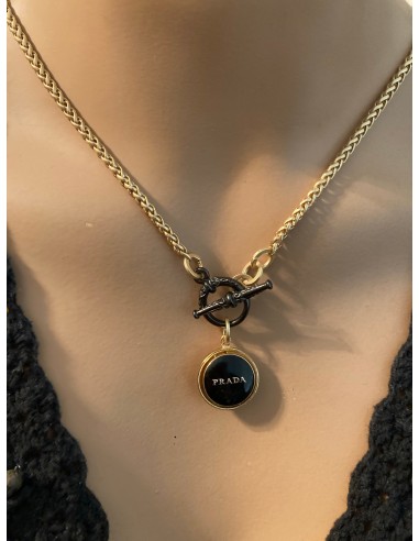 .5” Prada Button Necklace la colonne vertébrale