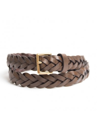 Slim Braided Leather Belt des créatures d'habitude