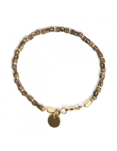 Patterned Brass Beads Bracelet Le MVP de beaucoup