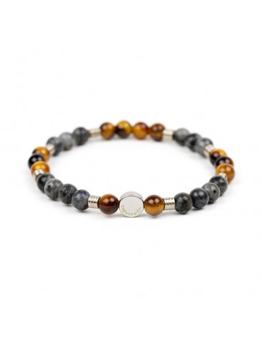 Gemstone and Brass Stretch Bracelet est présent 