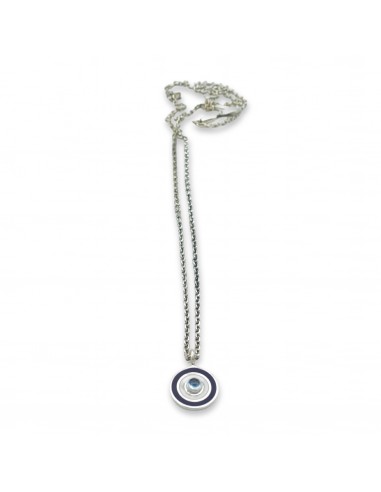 Blue Topaz Evil Eye Necklace l'évolution des habitudes 